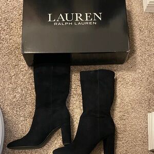 Lauren Ralph Lauren Black Heeled Boots